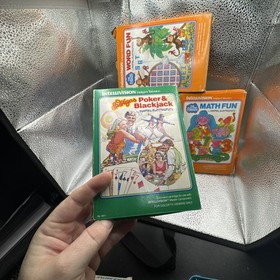 Intellivision Game Lot Of 6 Cartridges With 7 Boxes