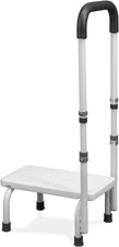 Stufenhocker mit verstellbarem Griff für Zugang Badewanne Senioren Bett Küche