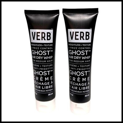 Verb Ghost Air Dry Whip Weightless Texture Frizz Control Medium Hair 1oz Set 2