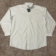 NWT LL Bean Oxford Shirt Striped Wrinkle Free Traditional Fit Long Sleeve XL