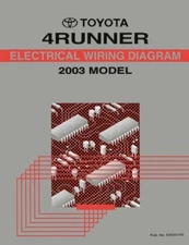 2003 Toyota 4Runner Wiring Diagrams Schematics Layout Factory OEM