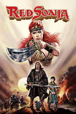 RED SONJA ARNOLD SCHWARZENEGGER  MOVIE POSTER FREE SHIPPING #2