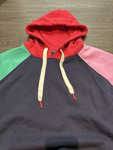 Joules Rowley Hoodie Damen UK Größe 12 marineblau mehrfarbig Block Pullover - Bild 5 von 13