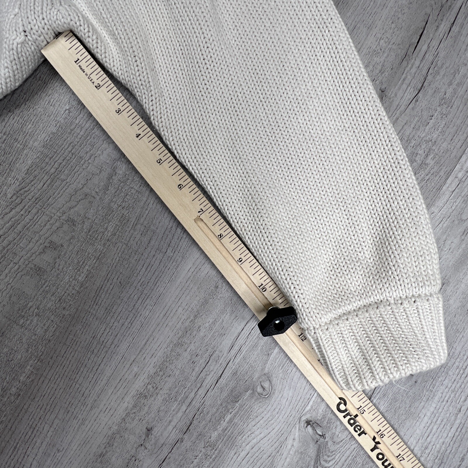 American Eagle Hooded Sweater Jacket Knitted Ribb… - image 6