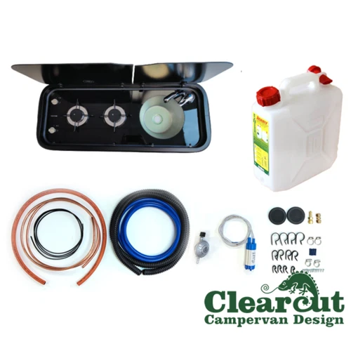 Thetford Topline 111 Double Hob & Sink - R/H with Standard Installation Kit 10l