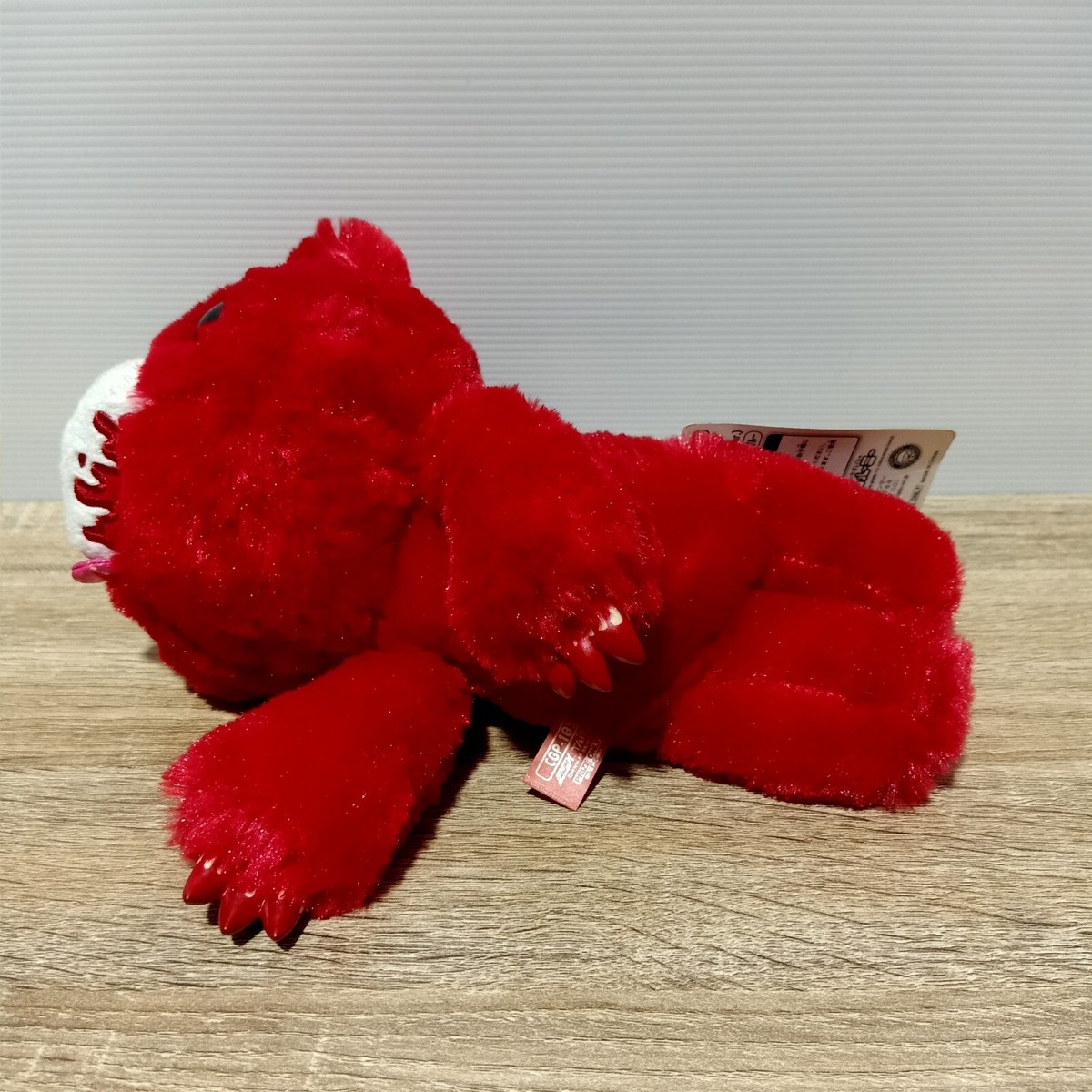 CHAX Gloomy Bear Lying Down Red Licky Fluffy Plush Toy Taito CGP