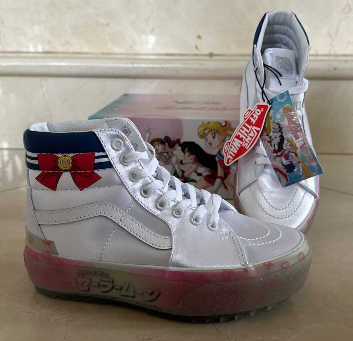 Sailor Moon x Vans Sk8- Stacked High Pretty Guardian - Silver for 