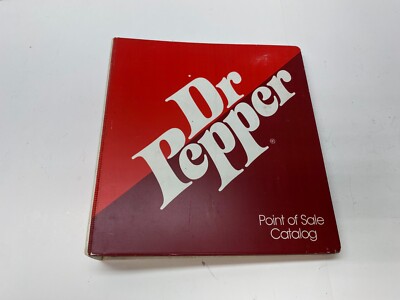 Original Dr. Pepper Point of Sale Catalog / Binder, POS 1983, Brochure, Flyers