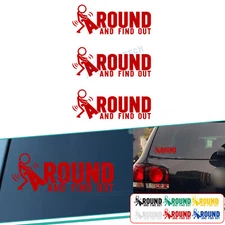 FAFO Decoration 3x Vinyl Car SUV Stickers Laptop Decal Fxxk Around and Find Out