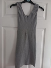 box 1030 ladies dress pretty little thing size 4 grey ribbed New No Tags