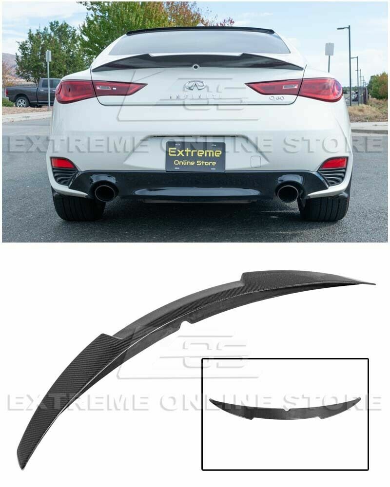 M4 High Kick Style Carbon Fiber Rear Trunk Wing Spoiler For Infiniti ...
