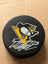 NEW MARCUS PETTERSSON Signed NHL Hockey Puck Pittsburgh Penguins Foundation Auto