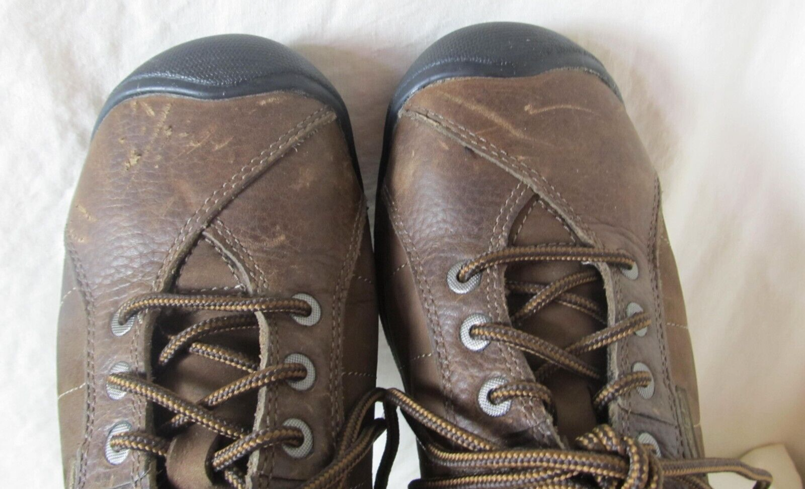 Scarpe da trekking basse Keen donna pelle marrone punta acciaio misura 6 5M R#1