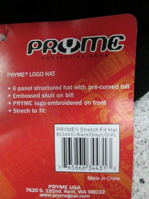 PRYME logo cap / hat BMX racing Black size L/XL stretch fit | eBay