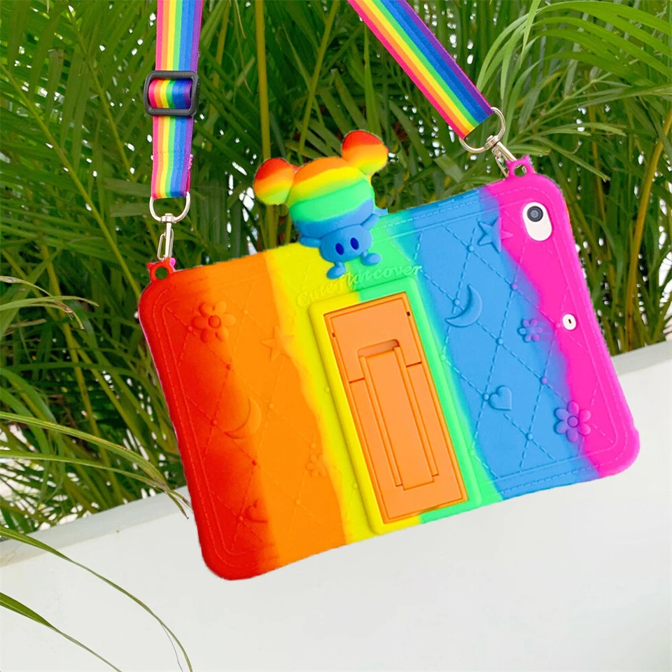 For Samsung Galaxy Tab A8 A7 S6 Lite SM-T220 T500 P610 P613 X200 Kids Strap Case - Image 2 of 4