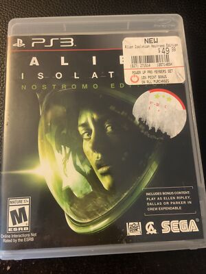 Alien: Isolation - PS3 - Tested & Working - Complete (Sony PlayStation 3, 2014)