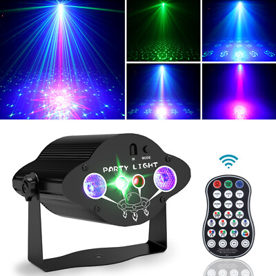 NEW MODEL RGB UV LED RG Laser Projektor Licht Effekte Party Bühnenlicht Strobe
