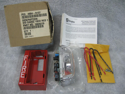 Vintage Simplex 4904 Visible Fire Alarm W/Box UNTESTED Offers Welcome #2