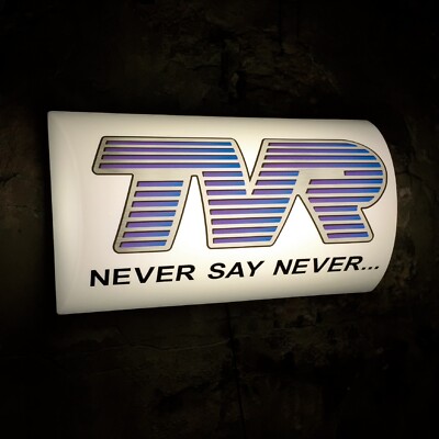 TVR LED WANDLEUCHTE GARAGE SCHILD BENZIN BENZIN AUTO AUTO LOGO CHIMAERA TOSKANISCH