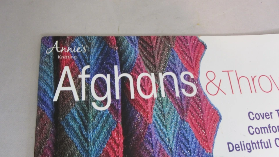 Annie's Afghans & Throws Crochet Knit  11 Projects Plymouth Yarn - Image 2 of 4
