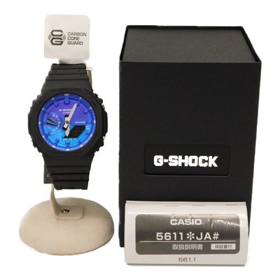 USED CASIO G-Shock GA-2100FL-1AJF Blue Case: 45mm Band: 21cm Men 