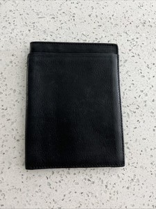 Buxton  Black Leather Passport Wallet