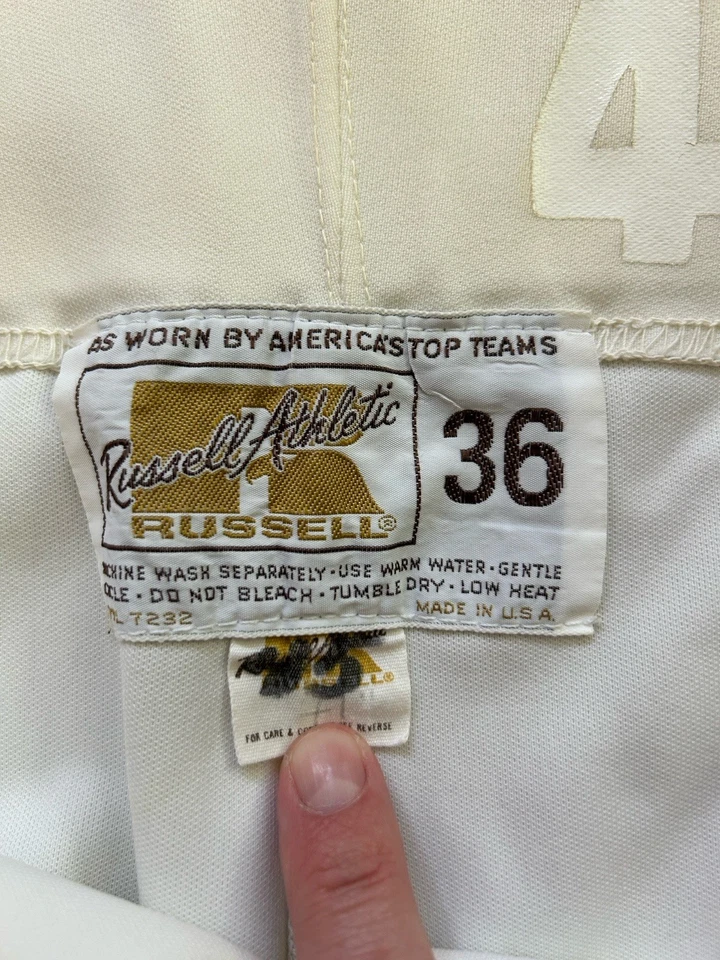 Player Worn Russell Athletic Indiana Pacers Warmup Tearaway Pants #45 Size 36 - Image 3 of 4