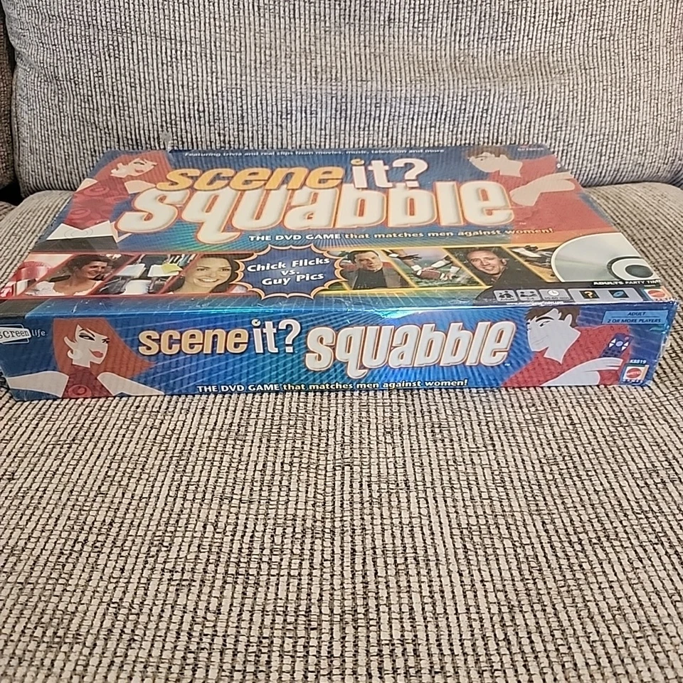 Scene It? Squabble The DVD Game Chick Flick vs. Guy Pics NEW Sealed - Image 2 of 4
