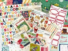 October Afternoon "Egg Nog" Scrapbooking Kit 1 12x12 Paper, Stickers, Die Cuts