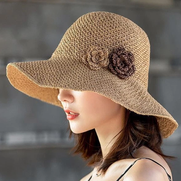 Summer Foldable Beach Hat for Women