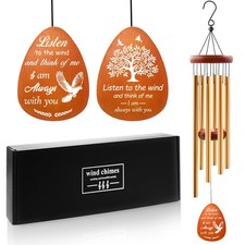 Memorial Wind Chimes, 25" Sympathy Gifts for Loss of Loved One, Memorial Gift...