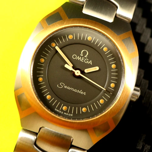 OMEGA SEAMASTER POLARIS 796.1022 18KT GOLD/SS Cal. 1460 Vintage Swiss Watch