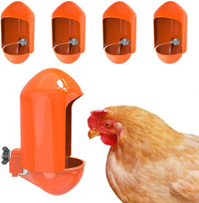 Large Chicken Waterer Cups Automatic with Anti-Roosting Cover  Poultry Waterer