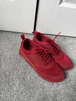 All-red Nike Air Max Thea Women Sneakers Size 6.5
