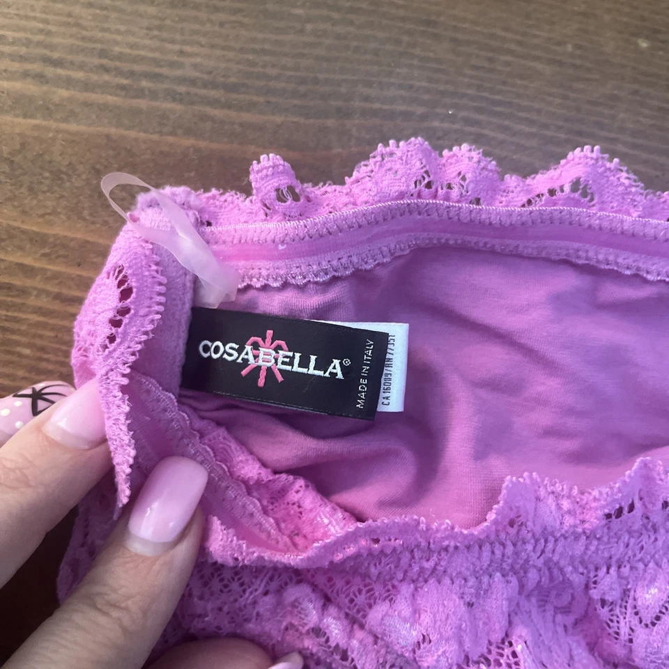 Sujetador COSABELLA Never Say Never Bandeau Sujetador de encaje sin tirantes Talla M “Flirtie” Foto 4 de 4