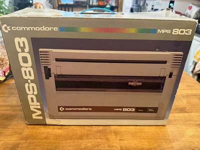 Commodore MPS 803 Dot Matrix Printer for Commodore 64 B&W w/ Original Box