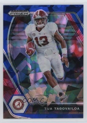 2021 Panini Prizm Draft Picks Blue Ice Prizm 32/99 Tua Tagovailoa #21 0c9g