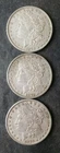 1878, 1879, and 1879 $1 Morgan Silver Dollars