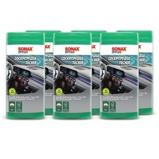6x SONAX COCKPITPFLEGETÜCHER MATTEFFECT BOX COCKPIT PFLEGETÜCHER JE 25 STÜCK