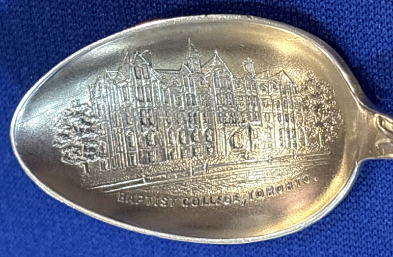 Baptist College McMaster Hall Toronto 4.5" Sterling "1896" Souvenir Spoon 10g