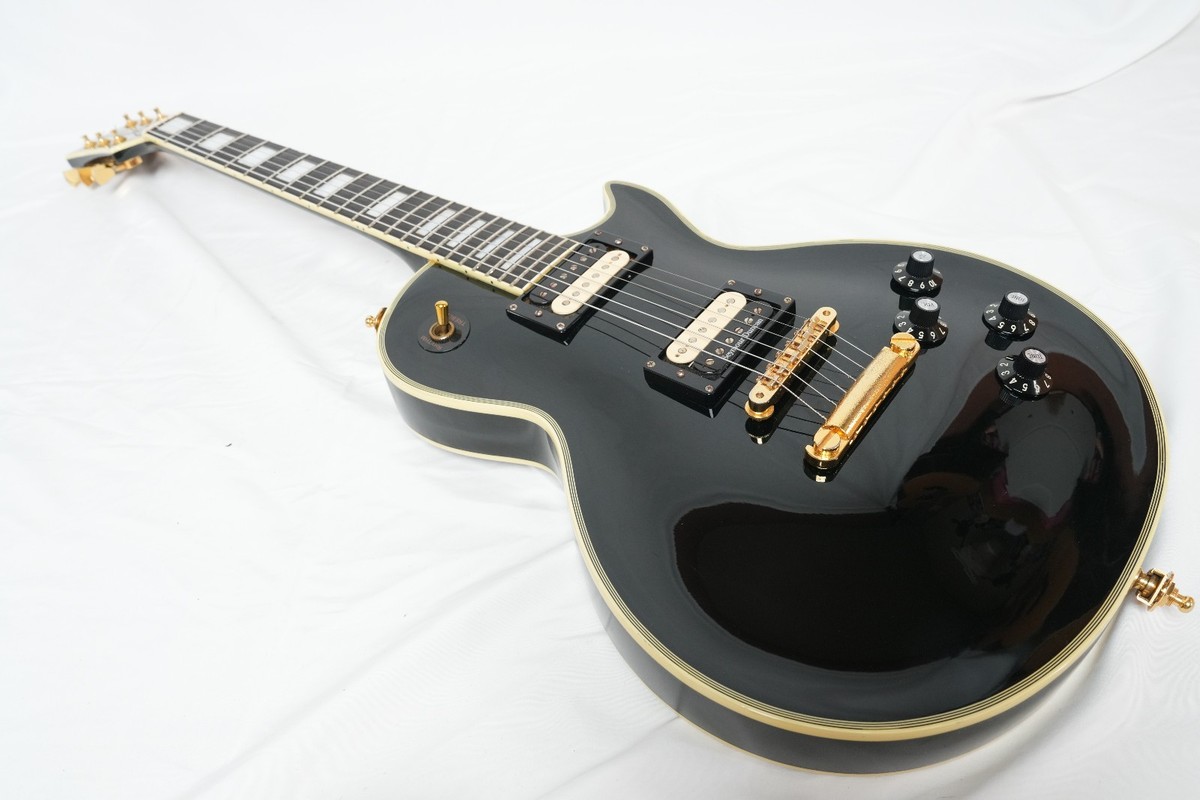 EDWARDS by ESP E-LP Les Paul Custom Black, early model, extra