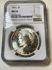 1922 Peace Silver Dollar Coin NGC MS64