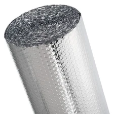 Double Reflective Bubble Insulation Sheet 16 in x 25 Ft Thermal Heat Roll