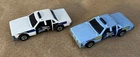 Lot Of 2 Vintage 1983 Hot Wheels Crack Ups State Police Cars Light Blue - White