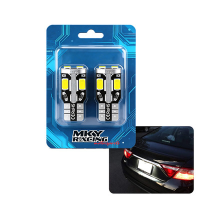 2pcs 6000K White 168 2825 10-SMD LED License Plate Light Bulb 194 2821 W5W 12961