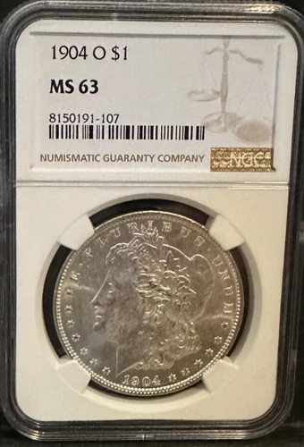 1904-O Morgan Silver Dollar NGC MS63 S$1 NEW ORLEANS Minted No Reserve
