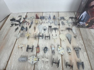 Huge Lot Of Star Wars Micro Machines Ships And Figures With Case