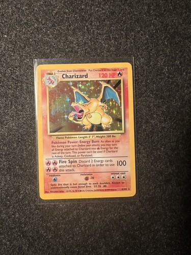 Charizard BLACK DOT ERROR ⚫️ Pokemon Card 4/102 Base Set 1999 WOTC