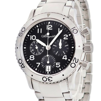 BREGUET Transatlantic Type XX 3820ST Black Coin Edge Chronograph Arabia me