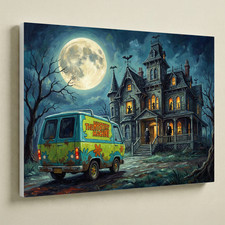 Scooby Doo Adams Family Canvas UV Print 16x12...